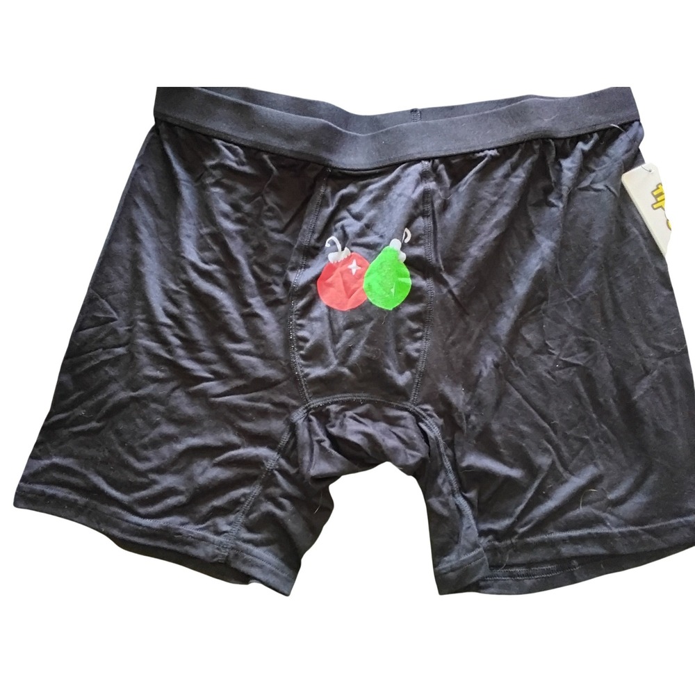 Tipsy Elves Mens Jingle Bells Christmas Boxer Briefs Black XL TE-CMP240XL NWT